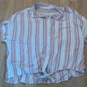 Stripped button down